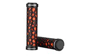 Akcesoria rowerowe - Rockbros 2017-14AOR bicycle grips - black and orange - Rockbros-2017-14AOR