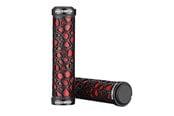 Akcesoria rowerowe - Rockbros 2017-14ARD bicycle grips - black and red - Rockbros-2017-14ARD