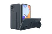Telefon - Pokrowiec i etui - Wozinsky Kickstand Case Silicone Case with Stand Case for Xiaomi Redmi Note 11 Pro Navy Blue - 9145576247488