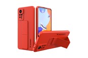 Telefon - Pokrowiec i etui - Wozinsky Kickstand Case Silicone Case with Stand Case for Xiaomi Redmi Note 11 Pro Red - 9145576247495