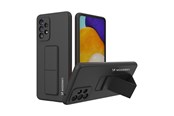 Telefon - Pokrowiec i etui - Wozinsky Kickstand Case Silicone Case with Stand Samsung Galaxy A73 Case Black - 9145576247754