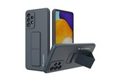 Telefon - Pokrowiec i etui - Wozinsky Kickstand Case Silicone Case with Stand Samsung Galaxy A73 Case Navy Blue - 9145576247761