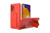 Telefon - Pokrowiec i etui - Wozinsky Kickstand Case Silicone Case with Stand Samsung Galaxy A73 Case Red - 9145576247778
