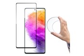 Telefon - szklo ochronne - Wozinsky Full Cover Flexi Nano Glass Film Tempered Glass Frame Samsung Galaxy A73 Clear - 9145576245200