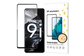 Telefon - szklo ochronne - Wozinsky Super Durable Full Glue Tempered Glass Full Screen Protector with Frame Case Friendly Oppo A76 / Oppo A36 / Realme 9i Black - 9145576245781