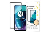 Telefon - szklo ochronne - Wozinsky Super Durable Full Glue Tempered Glass Full Screen Protector Frame Case Friendly Motorola Moto G71 5G Black - 9145576245705