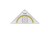 Przybory szkolne - Quantore Westcott Geodriehoek 140mm transparent - 736318