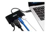Stacja dokująca - Eaton Series USB C to HDMI Multiport Video Adapter Converter w/ USB-A Hub USB-C PD Charging Port & Gigabit Ethernet Port Thunderbolt 3 Compatible USB Type C to HDMI USB Type-C - U444-06N-H4GUBC