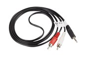 Kabel audio - Lanberg audio cable - 1.5 m - CA-MJRC-10CC-0015-BK