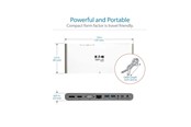 Stacja dokująca - Tripp Lite Eaton  Series USB-C Dock Triple Display - 4K HDMI/DisplayPort VGA USB 3.2 Gen 1 USB-A/USB-C Hub GbE 100W PD Charging International Power Cables - U442-DOCK4-INT