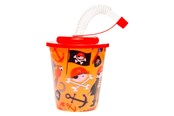 Zabawki - LG-Imports Cup with Lid and Straw Pirate 12 pcs. - 8170