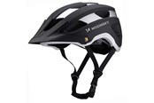 Akcesoria rowerowe - Wozinsky MTB Bicycle Helmet with Detachable Visor Light 57-62 cm - Black and Silver - 5907769380839