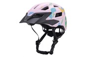 Akcesoria rowerowe - Wozinsky Children's MTB Bicycle Helmet with Detachable Visor 52-56 cm - Pink - 5907769381133
