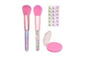 Kreatywne gry - Johntoy LaLa - Blush and Brush Make-up Set with Stickers - 27731