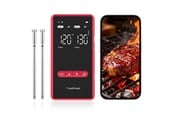 Urzadzenia kuchenne - inne - Meatmeet X Pro Kitchen Thermometer with Bluetooth/WiFi App for Smoker Oven Grill - Black - Meatmeet X Pro