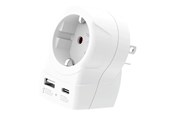 Kable - różne - SKross Europe to US USB AC20PD - 1.500284-E