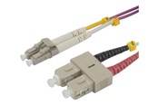 Kabel sieciowy - Deltaco patch cable - 4 m - 4 m - pink - Różowy - LCSC-4-OM4