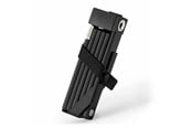 Akcesoria rowerowe - Rockbros 32140003001 foldable bicycle lock with key and handle 88cm - black - 32140003001