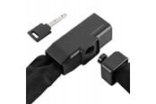 Akcesoria rowerowe - Rockbros 32430708001 bicycle lock with key 0.97 m - black - 32430708001