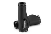 Akcesoria rowerowe - Rockbros 40720001001 Bike Grips Leather - Black - 40720001001