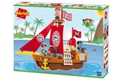 Klocki konstrukcyjne - Ecoiffier Pirate Boat - 3023