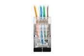 Kabel sieciowy - Lanberg network connector - Srebrny - PLS-6000EZ