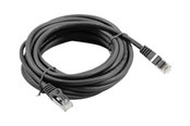 Kabel sieciowy - Lanberg patch cable - 5 m - black RAL 9004 - Czarny - 5m - PCF6-10CC-0500-BK