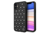 Telefon - Pokrowiec i etui - Mercedes Silver Stars Pattern Case for iPhone 11 / Xr - Black - 3666339013301