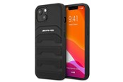 Telefon - Pokrowiec i etui - Mercedes AMG Leather Debossed Lines Case for iPhone 13 mini - Black - 3666339018931