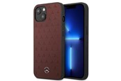 Telefon - Pokrowiec i etui - Mercedes Leather Stars Pattern Case for iPhone 13 mini - Red - 3666339020613