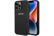 Telefon - Pokrowiec i etui - Mercedes AMG Leather Curved Lines MagSafe Case for iPhone 14 Pro Max - Black - 3666339071974
