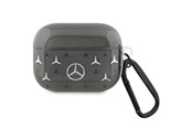 Telefon - Pokrowiec i etui - Mercedes Large Star Pattern AirPods Pro Case - Black - 3666339094515