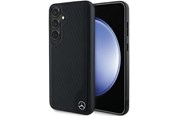 Telefon - Pokrowiec i etui - Mercedes Leather Debossed Line MagSafe Case for Samsung Galaxy S24+ - Black - 3666339240950