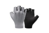 Akcesoria rowerowe - Rockbros Breathable Short Finger Cycling Gloves Size: M - Grey - 8386824304374