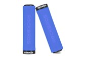 Akcesoria rowerowe - Rockbros BT1001BLBK sponge bicycle handlebar grips - blue and black - BT1001BLBK