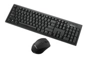 Klawiatura - Sandberg Wireless Office DesktopSet - Zestaw klawiatura i mysz - ANSI - Czarny - 631-23