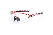 Akcesoria rowerowe - Rockbros Cycling Glasses Photochromic with UV Protection and Corrective Insert 14120008002 - USA Pattern - White - 8386824303735