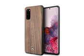 Telefon - Pokrowiec i etui - Mercedes Wood Line Walnut Case for Samsung Galaxy S20 - Brown - 3700740473627