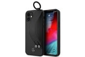 Telefon - Pokrowiec i etui - Mercedes Strap Line Case for iPhone 12 mini - Black - 3700740483862