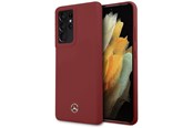 Telefon - Pokrowiec i etui - Mercedes Silicone Line Case for Samsung Galaxy S21 Ultra - Red - 3700740497913