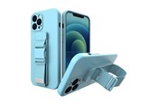 Telefon - Pokrowiec i etui - Hurtel Rope Case Gel Lanyard Cover Chain Purse Lanyard Xiaomi Redmi Note 10 5G / Poco M3 Pro Blue - 5907769330179