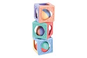 Zabawki dla niemowląt - PLAY go Stacking Blocks with Rattle - 3pcs. - 4872