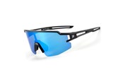 Akcesoria rowerowe - Rockbros Polarized Cycling Glasses with UV Protection and Corrective Insert Blue Lenses - Black - 8386824303803