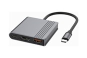 USB hub - Gembird 3-Port USB-C USB hub - 3 - USB 3.2 - Szary - A-CM-COMBO3-05