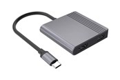 USB hub - Gembird 3-Port USB-C USB hub - 3 - USB 3.2 - Szary - A-CM-COMBO3-04