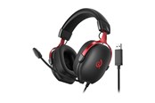 Sluchawki, zestaw sluchawkowy - QCY Heroad VN200 Gaming Headphones - H7GM black red