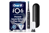 Szczoteczka elektryczna do zebów - Oral-B Elektryczna szczoteczka do zębów iO6 Black Lava + 1 Extra Refill - 8006530067850