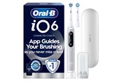 Szczoteczka elektryczna do zebów - Oral-B Elektryczna szczoteczka do zębów iO6 Grey Opal + 1 Extra Refill - 8006530067805