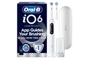 Szczoteczka elektryczna do zebów - Oral-B Elektryczna szczoteczka do zębów iO6 White + 1 Extra Refill - 8006530067652