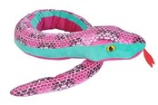 Plusz - Wild Republic Plush Toy Snakes 137 cm Honeycomb Pink - 22185